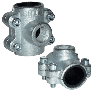 Обойма ремонтная чугунная с водоотведением GEBO ANB 1 1/4" x 3/4"