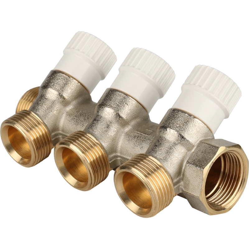 Фото smb 6851 343403 stout коллектор распределительный 3/4", 3 отвода 3/4"ек SMB 6851 343403 STOUT Коллектор распределительный 3/4", 3 отвода 3/4"ЕК