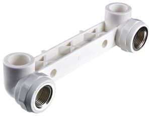 Фото планка с водорозетками ppr 25х1/2" Планка с водорозетками PPR 25х1/2"
