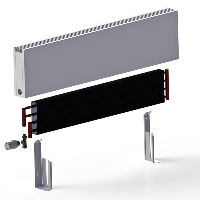 Фото конвектор itermic настенного крепления itf.200.100.2300/w/ral 9016 (2209 вт) Конвектор ITERMIC настенного крепления ITF.200.100.2300/W/RAL 9016 (2209 Вт)