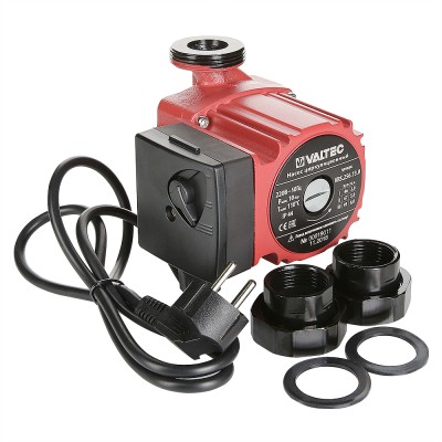 Фото насос циркуляционный valtec rs 25/6-130 с гайками Насос циркуляционный VALTEC RS 25/6-130 с гайками