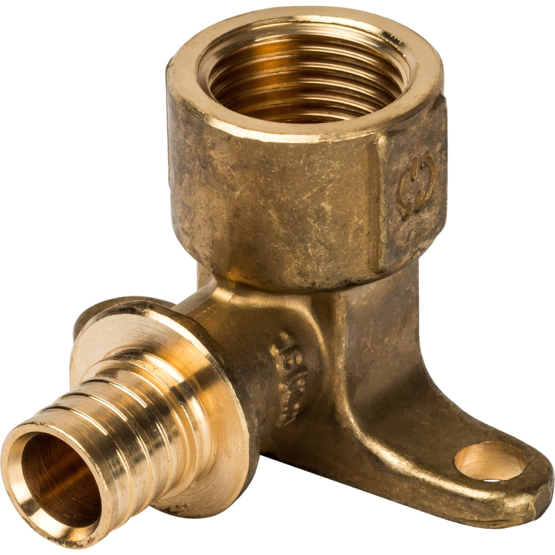 Фото sfa-0009-001612 stout угольник настенный с креплением 16xrp 1/2" для труб из сшитого полиэтилена аксиальный SFA-0009-001612 STOUT Угольник настенный с креплением 16xRp 1/2" для труб из сшитого полиэтилена аксиальный
