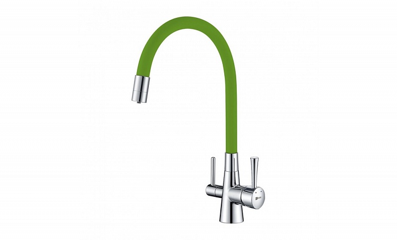 Смеситель для кухни с подключением к фильтру с питьевой водой Lemark Comfort LM3075C-Green