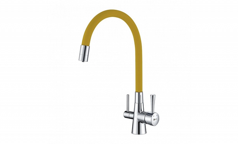 Смеситель для кухни с подключением к фильтру с питьевой водой Lemark Comfort LM3075C-Yellow