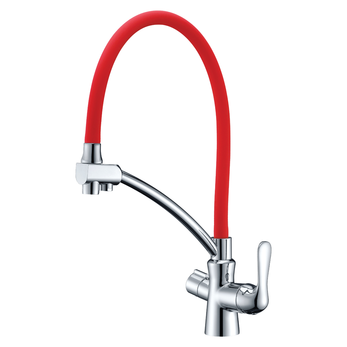 Фото смеситель lemark comfort lm3070c-red для кухни с подключением к фильтру с питьевой водой Смеситель Lemark Comfort LM3070C-Red для кухни с подключением к фильтру с питьевой водой