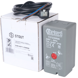 SVM-0071-230008 STOUT Сервопривод для 3-ходовых зональных клапанов, 230V, время движения 8 сек., 1м.