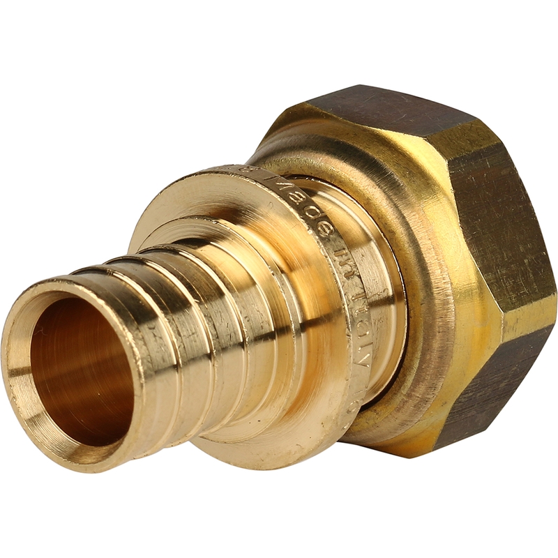 Фото sfa-0034-002034 stout переходник с накидной гайкой (евроконус) 20xg 3/4" для труб из сшитого полиэтилена аксиальный SFA-0034-002034 STOUT Переходник с накидной гайкой (евроконус) 20xG 3/4" для труб из сшитого полиэтилена аксиальный