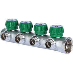 SMB-6850-011204 STOUT Коллектор регулирующий 1", 4 отвода 1/2"