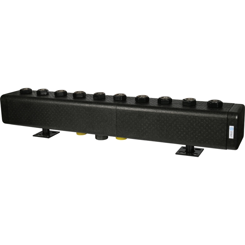SDG-0016-005005 STOUT Стальной распределительный коллектор 5 отопительных контуров. В теплоизоляции DN 32 SDG-0016-005005 STOUT Стальной распределительный коллектор 5 отопительных контуров. В теплоизоляции DN 32