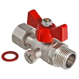 Фото кран шаровой для подключения манометра, 1/2"нар -1/4"вн. Кран шаровой для подключения манометра, 1/2"нар -1/4"вн.