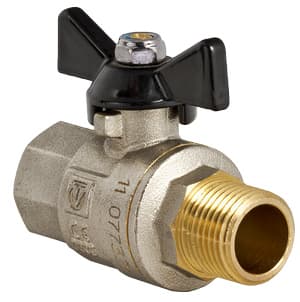 Кран шаровой PERFECT, рукоятка бабочка 1/2" вн.-нар.