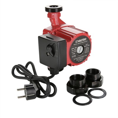 Фото насос циркуляционный valtec rs 25/6-180 с гайками Насос циркуляционный VALTEC RS 25/6-180 с гайками