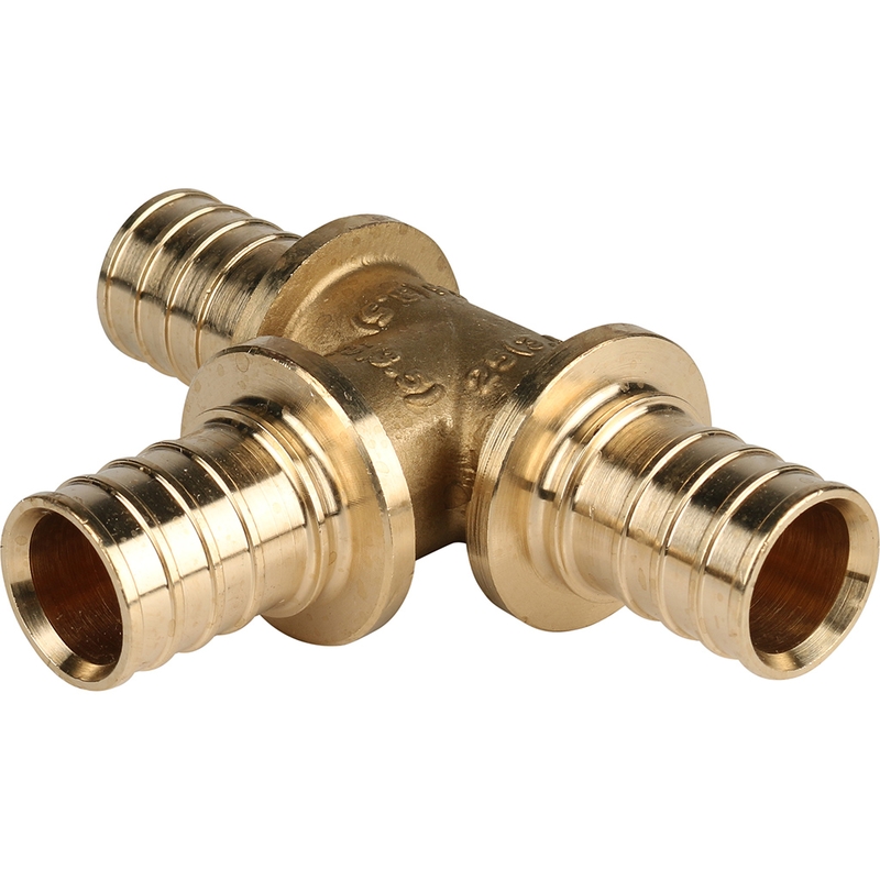 Фото sfa-0013-000025 stout тройник равнопроходный 25x25x25 для труб из сшитого полиэтилена аксиальный SFA-0013-000025 STOUT Тройник равнопроходный 25x25x25 для труб из сшитого полиэтилена аксиальный