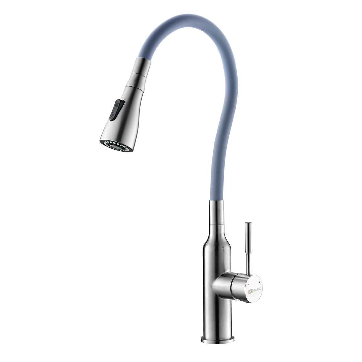 Фото смеситель lemark expert lm5082s-gray для кухни с гибким изливом Смеситель Lemark Expert LM5082S-Gray для кухни с гибким изливом