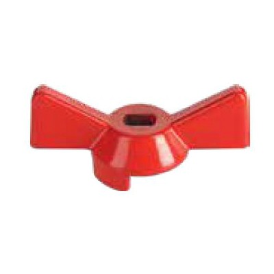 Ручка-бабочка для крана, 1/2"-3/4" красная
