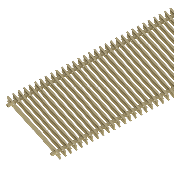 Фото решетка рулонная для внутрипольного конвектора itermic sgz-20-1100/gold Решетка рулонная для внутрипольного конвектора ITERMIC SGZ-20-1100/Gold
