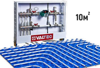 Комплект теплого пола 10м2 (VALTEC)