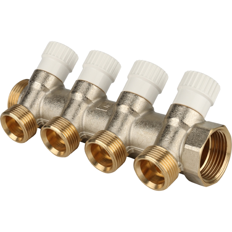 Фото smb 6851 013404 stout коллектор распределительный 1", 4 отвода 3/4"ек SMB 6851 013404 STOUT Коллектор распределительный 1", 4 отвода 3/4"ЕК