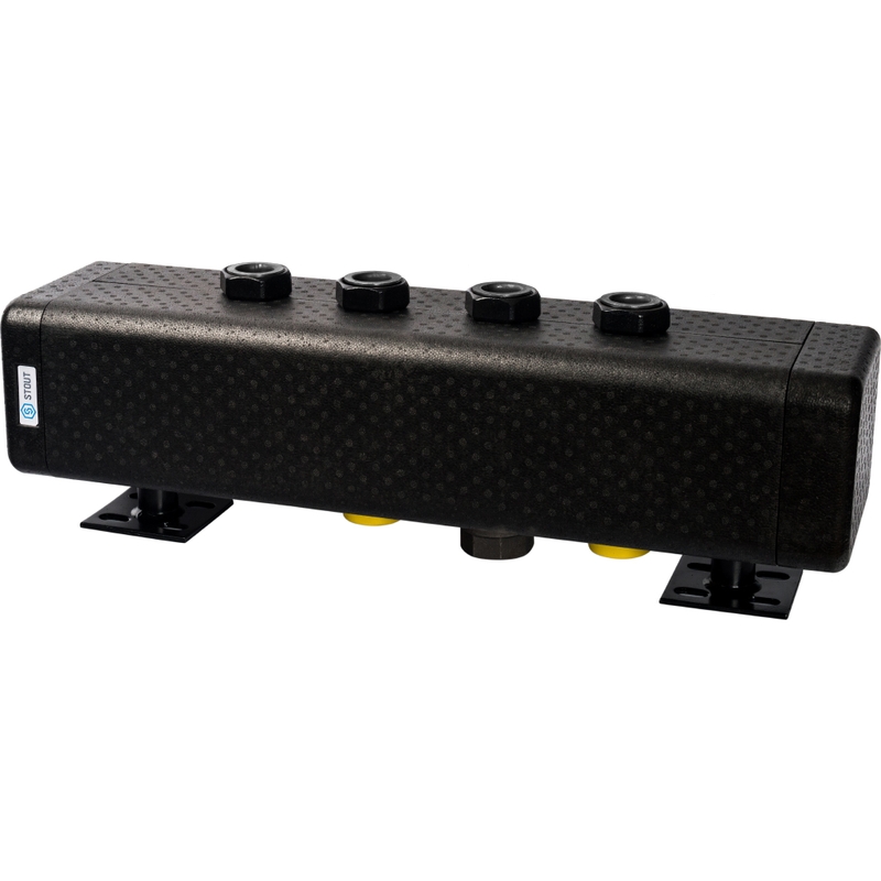 SDG-0016-005002 STOUT Стальной распределительный коллектор 2 отопительных контура. В теплоизоляции DN 32 SDG-0016-005002 STOUT Стальной распределительный коллектор 2 отопительных контура. В теплоизоляции DN 32