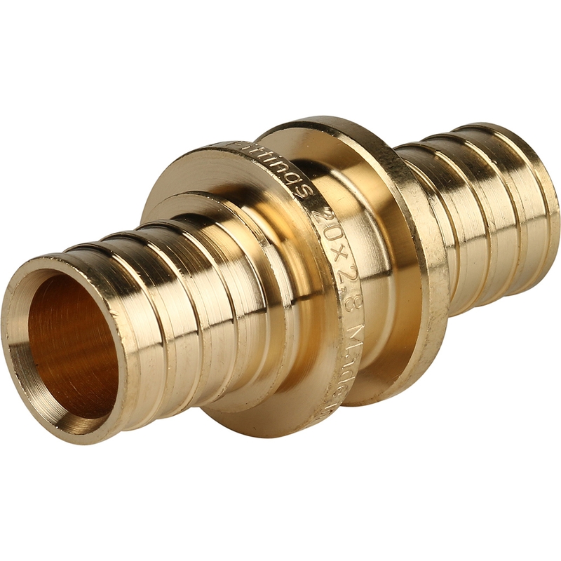 Фото sfa-0003-000020 stout муфта соединительная равнопроходная 20 для труб из сшитого полиэтилена аксиальный SFA-0003-000020 STOUT Муфта соединительная равнопроходная 20 для труб из сшитого полиэтилена аксиальный