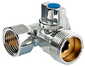 Фото кран шаровый для подключения с/т приборов 1/2"х3/4"х1/2" Кран шаровый для подключения с/т приборов 1/2"х3/4"х1/2"