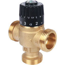 SVM-0125-236525 STOUT Термостатический смесительный клапан для систем отопления и ГВС 1"  НР   30-65°С KV 2,3