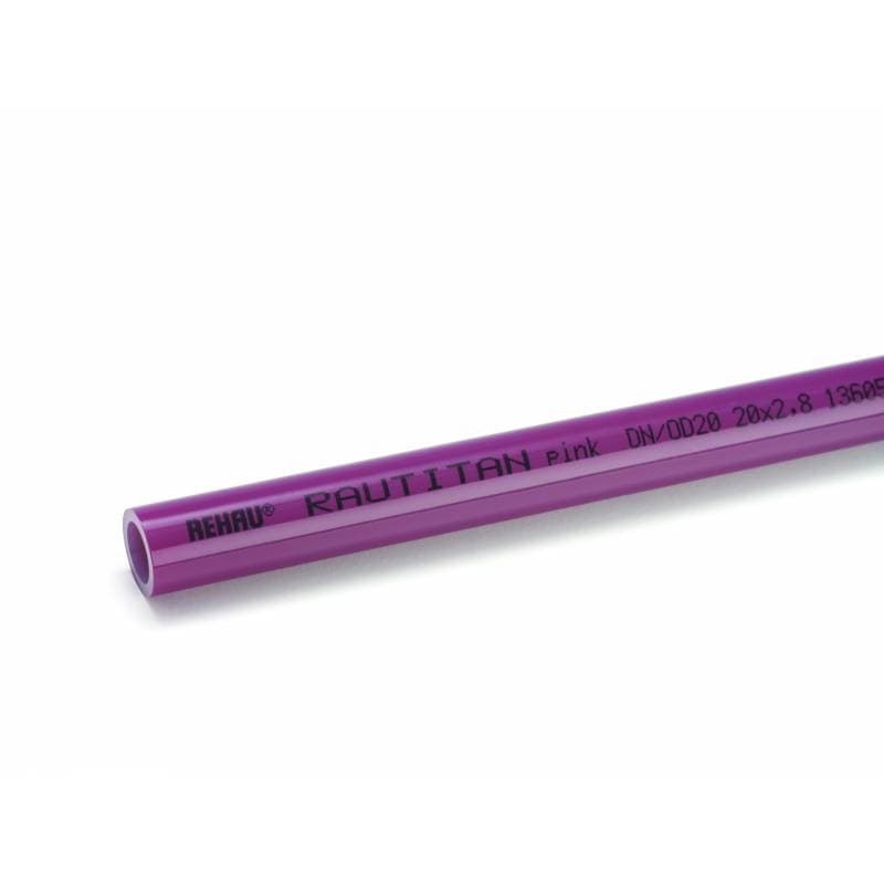 Фото труба для отопления rehau rautitan pink 25х3,5 мм Труба для отопления REHAU RAUTITAN PINK 25х3,5 мм