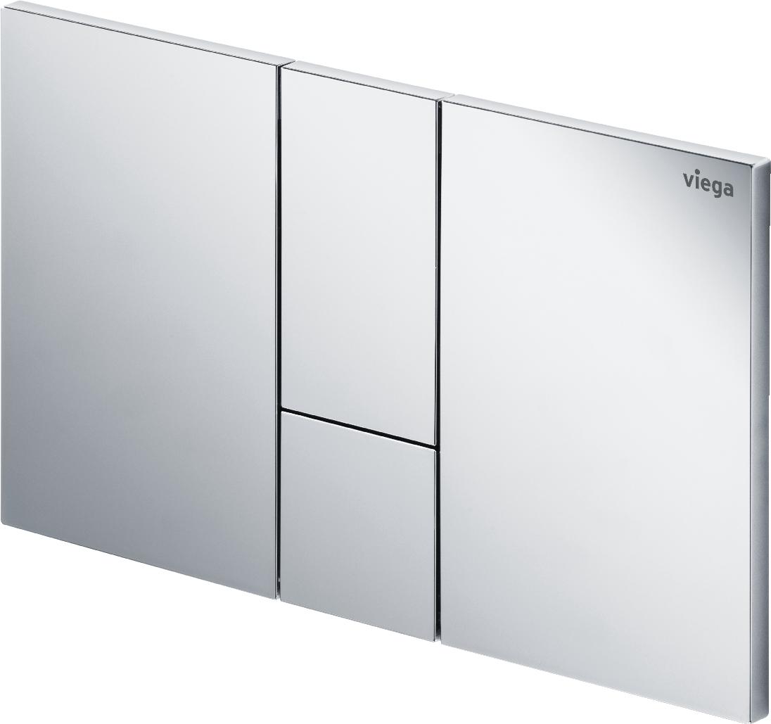 773274 Viega 8614.1 Кнопка смыва Prevista Visign for Style 24 для смывных бачков, пластик, матовый хром