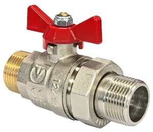 Фото кран шаровой base с полусгоном 3/4" нар.-нар. Кран шаровой BASE с полусгоном 3/4" нар.-нар.