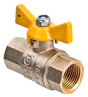 Фото кран шаровой газ. valgas, рукоятка бабочка 1/2" вн.-вн. Кран шаровой газ. VALGAS, рукоятка бабочка 1/2" вн.-вн.