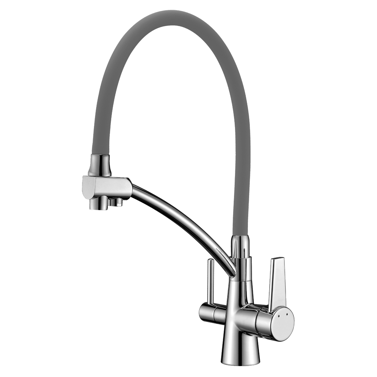 Фото смеситель lemark comfort lm3071c-gray для кухни с подключением к фильтру с питьевой водой Смеситель Lemark Comfort LM3071C-Gray для кухни с подключением к фильтру с питьевой водой