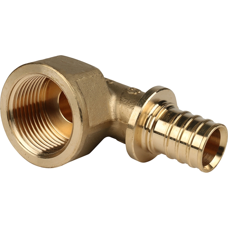 Фото sfa-0006-002510 stout угольник-переходник с внутренней резьбой 25xg 1" для труб из сшитого полиэтилена аксиальный SFA-0006-002510 STOUT Угольник-переходник с внутренней резьбой 25xG 1" для труб из сшитого полиэтилена аксиальный