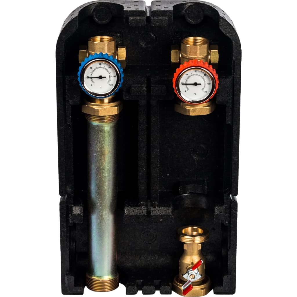 SDG-0001-002501 STOUT Насосная группа с прямым контуром 1" без насоса в теплоизоляции
