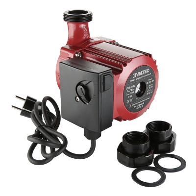 Фото насос циркуляционный valtec rs 25/8-180 с гайками Насос циркуляционный VALTEC RS 25/8-180 с гайками