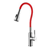 Фото смеситель lemark expert lm5082s-red для кухни с гибким изливом Смеситель Lemark Expert LM5082S-Red для кухни с гибким изливом