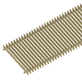 Решетка рулонная для внутрипольного конвектора ITERMIC SGZ-40-1300/Gold
