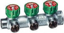 Фото коллектор проходной регулирующий far 3/4"x1/2" - 3 выхода Коллектор проходной регулирующий FAR 3/4"x1/2" - 3 выхода