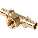 Фото sfa-0028-002534 stout тройник-переходник с внутренней резьбой 25xr 3/4" для труб из сшитого полиэтилена аксиальный SFA-0028-002534 STOUT Тройник-переходник с внутренней резьбой 25xR 3/4" для труб из сшитого полиэтилена аксиальный