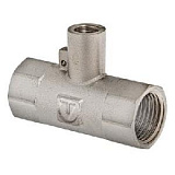 Фото тройник под датчик теплосчётчика, 3/4"х m10 х 3/4" вн.-вн.-вн. Тройник под датчик теплосчётчика, 3/4"х M10 х 3/4" вн.-вн.-вн.