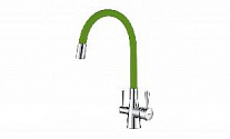 Смеситель для кухни с подключением к фильтру с питьевой водой Lemark Comfort LM3075C-Green