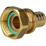 Фото sfa-0019-002034 stout переходник с накидной гайкой 20xg 3/4" для труб из сшитого полиэтилена аксиальный SFA-0019-002034 STOUT Переходник с накидной гайкой 20xG 3/4" для труб из сшитого полиэтилена аксиальный