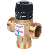 SVM-0120-256025 STOUT Термостатический смесительный клапан для ситем отопления и ГВС 1" резьба SVM-0120-256025 STOUT Термостатический смесительный клапан для ситем отопления и ГВС 1" резьба