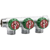 Фото stout коллектор регулирующий 3/4", 3 отвода 3/4"ек STOUT Коллектор регулирующий 3/4", 3 отвода 3/4"ЕК