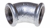 Угол чугунный оцинкованный 45* ВР 1/2"