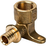 Фото sfa-0009-001612 stout угольник настенный с креплением 16xrp 1/2" для труб из сшитого полиэтилена аксиальный SFA-0009-001612 STOUT Угольник настенный с креплением 16xRp 1/2" для труб из сшитого полиэтилена аксиальный