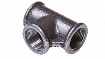 Фото тройник чугунный ее black вр 3/4" Тройник чугунный ЕЕ Black ВР 3/4"