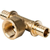 Фото sfa-0028-002034 stout тройник-переходник с внутренней резьбой 20xr 3/4" для труб из сшитого полиэтилена аксиальный SFA-0028-002034 STOUT Тройник-переходник с внутренней резьбой 20xR 3/4" для труб из сшитого полиэтилена аксиальный