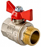 Фото кран шаровой base, рукоятка бабочка 1/2" вн.-нар. Кран шаровой BASE, рукоятка бабочка 1/2" вн.-нар.
