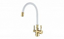 Фото смеситель для кухни с подключением к фильтру с питьевой водой lemark comfort lm3075g-white Смеситель для кухни с подключением к фильтру с питьевой водой Lemark Comfort LM3075G-White