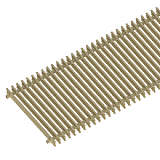 решетка рулонная для внутрипольного конвектора itermic sgz-20-1600/gold Решетка рулонная для внутрипольного конвектора ITERMIC SGZ-20-1600/Gold